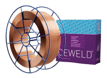 Ceweld copper welding wire on spool