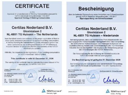 Certilas Certificates